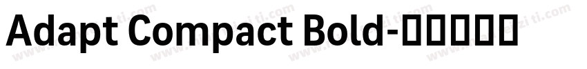 Adapt Compact Bold字体转换